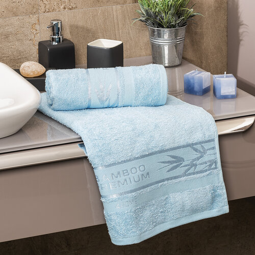 4Home Рушник для ванни Bamboo Premium блакитний, 70 x 140 см