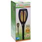 Pro Garden LED-Solarlampe mit echter Flamme, 10 x 58 cm