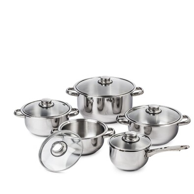 Set de oale din 10 piese 4Home Destiny, capace desticlă