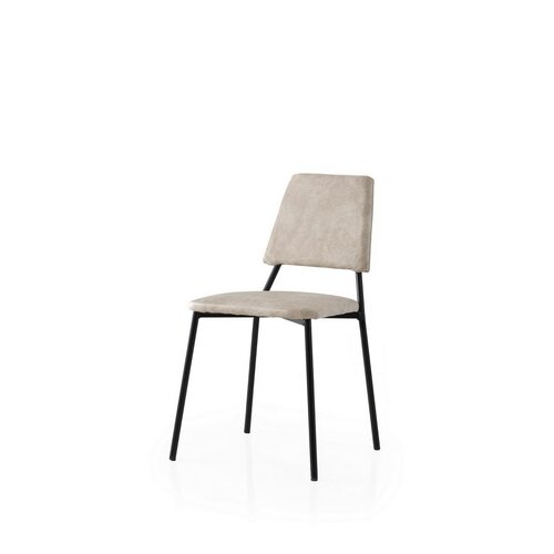 Set de scaune de sufragerie Lima Ecru and Black, 2buc.