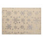 Napron de Crăciun Fulg de zăpadă, auriu, 32 x 45 cm, set 2 buc.