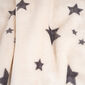 Koc z barankiem biały w gwiazdy, 130 x 150 cm