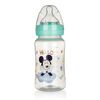 Sticlă de plastic cu suzetă din silicon MICKEY, 240 ml