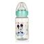 Sticlă de plastic cu suzetă din silicon MICKEY, 240 ml