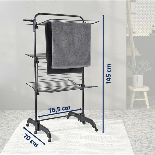 Uscător metalic Leifheit Comfort Tower 420 Black 81691
