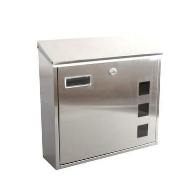 Poštová schránka 350 x 330 x 110 mm, nehrdz. oceľ