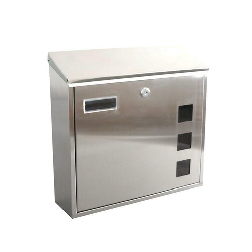 Briefkasten 350 x 330 x 110 mm, Edelstahl