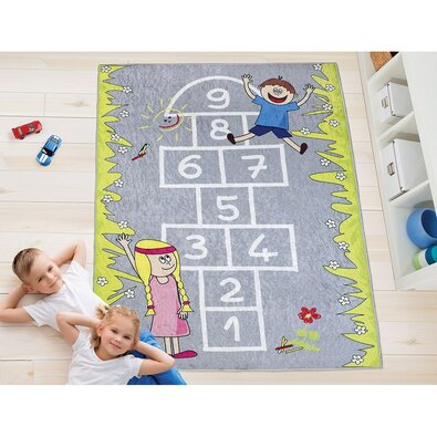 Bellatex Kinderteppich Hickelkästchen, 100 x 150 cm