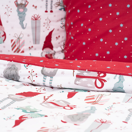 Lenjerie de pat din bumbac 4Home Christmas Elf,140 x 200 cm, 70 x 90 cm