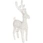 Reindeer karácsonyi drót LED dekoráció, fehér, 30 x 45 cm