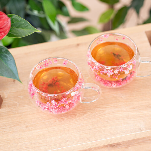 4Home Szklanka termiczna do cappuccino Blossom Hot&Cool, 270 ml, 2 szt.