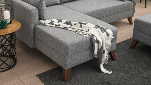 Sofa narożna Bella Narożnik Lewy 2 Szary