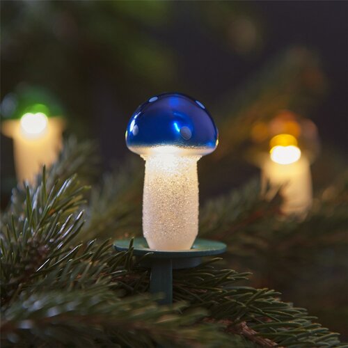 Světelný řetěz Muchomůrka barevná, 12 žárovek