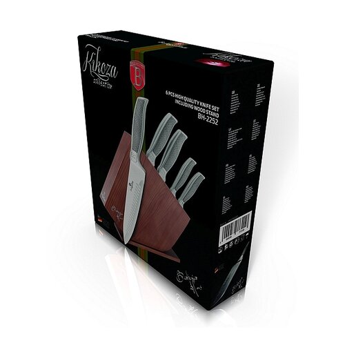 Berlinger Haus 6-częściowy zestaw noży w drewnianym stojaku