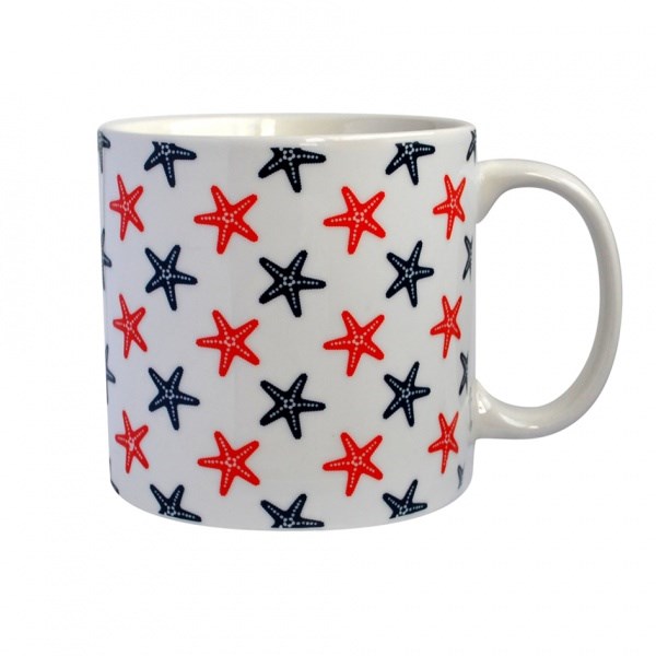 Toro Porcelánový hrnček s námorníckym vzorom 550 ml, hviezdy