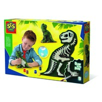 Ses Kreatywny komplet gipsowy Świecące kości T-rex Ses Kreatywny komplet gipsowy Świecące kości T-rex