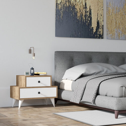 Nachttisch Mise White