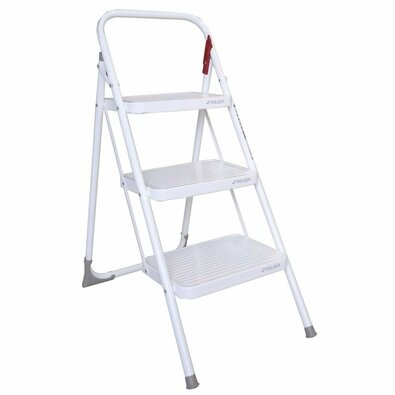 Rolser Klapptreppen M11 UNE, 3 Stufen, Weiß