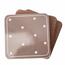 Tassenuntersetzer Dots grau, 10 x 10 cm, Satz von 6