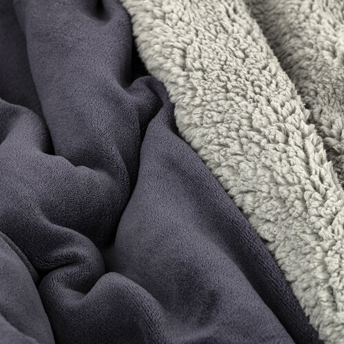 Pătură 4Home imitație blăniță gri deschis/antracit, 150 x 200 cm