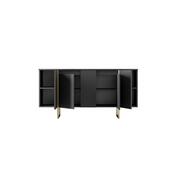 Luxe Anthracite and Gold szekrény