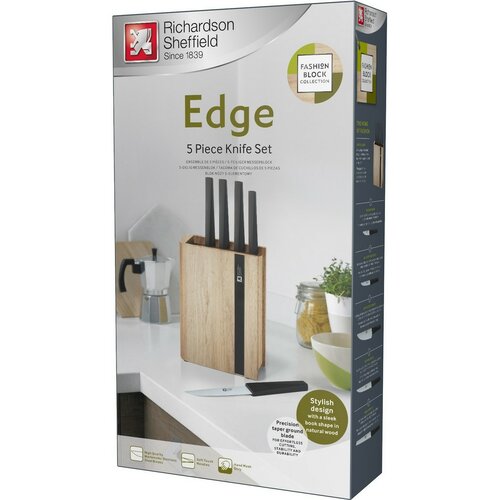 Amefa 5-tlg. Küchenmesserset im Block EDGE