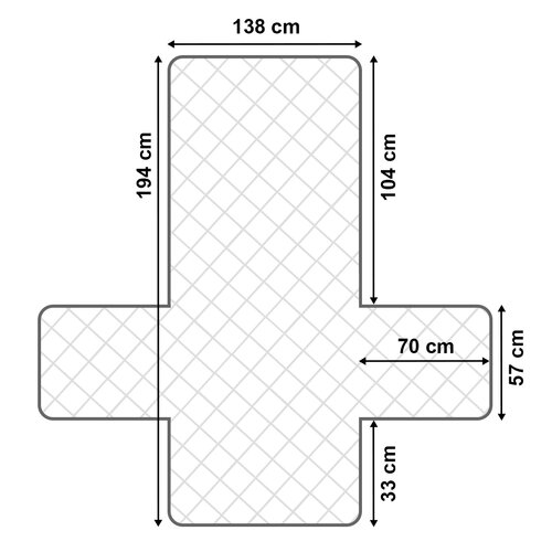 4Home Водонепроникне покривало для подвійного  крісла Pocket, 138 x 194 см