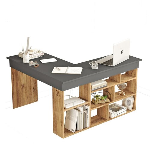 Schreibtisch Cilo Anthracite and Atlantic Pine
