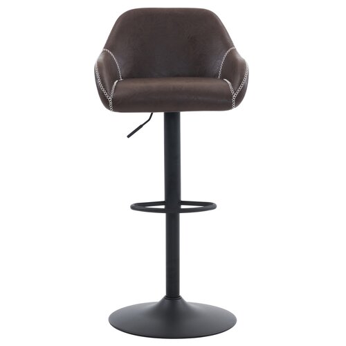 Scaun de bar din piele ecologică B-716 BR3, maro