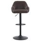 Scaun de bar din piele ecologică B-716 BR3, maro