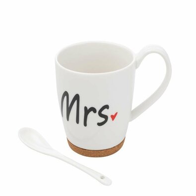 Florina Cană de porțelan Mrs., 320 ml