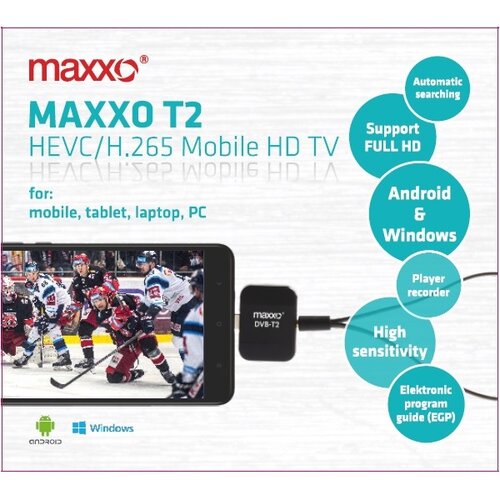 Maxxo T2 HEVC/H.265 mobile HD TV