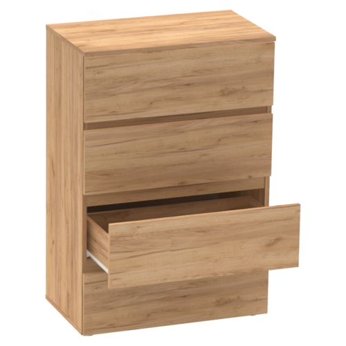 Komoda PARMAD, dąb craft złoty