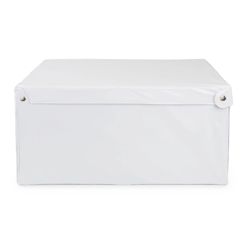 Compactor SMART összecsukható tárolódoboz  fedéllel, 50 x 40 x 25 cm, fehér