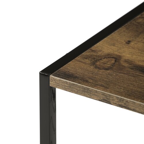 Półka na buty z 2 półkami, stare drewno