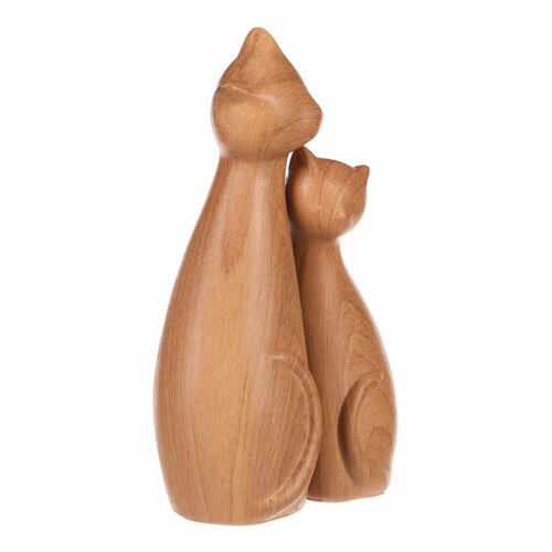 Dekoration „Katzen“, 11 x 6 x 17 cm, 2er-Set, Polyresin