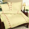 Lenjerie pat 1 pers. Floral galben