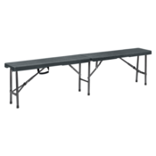 Gartenmöbel-Set 1+2, ULMER, klappbar, schwarz