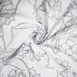 Saténová posteľná bielizeň Matex Grey flowers ,140 x 200 cm, 70 x 90 cm