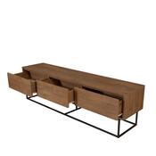 Milo Walnut and Black II TV-asztal