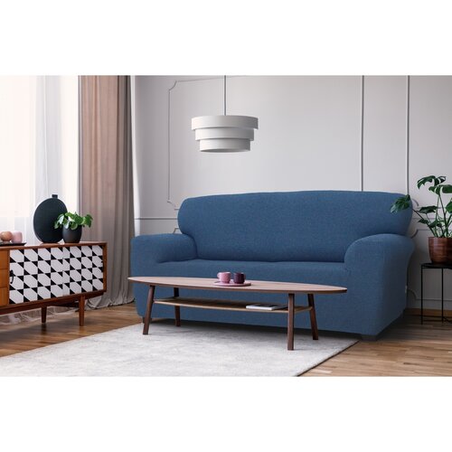 Stretchbezug für Sofa Denia blau, 140 - 180 cm