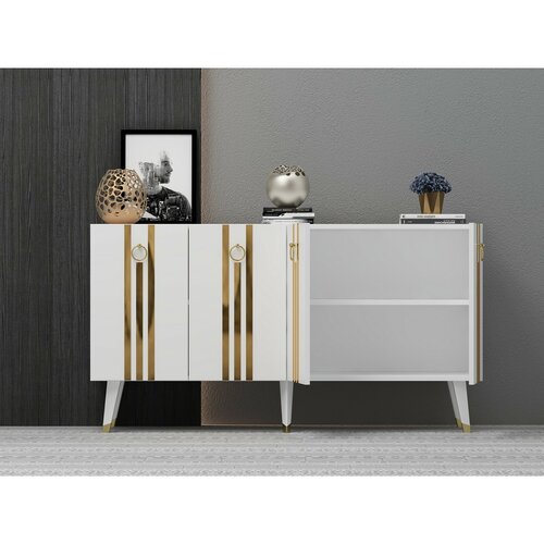 Szafka Isil White and Gold