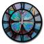 Ceas de perete Blue Butterfly 5050MS-024 , 50 cm