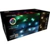 RGB karácsonyi LED-lánc távirányítóval 198 LED, színes, 19,8 m