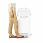 Simplehuman pedálos kuka, 50 l, fehér