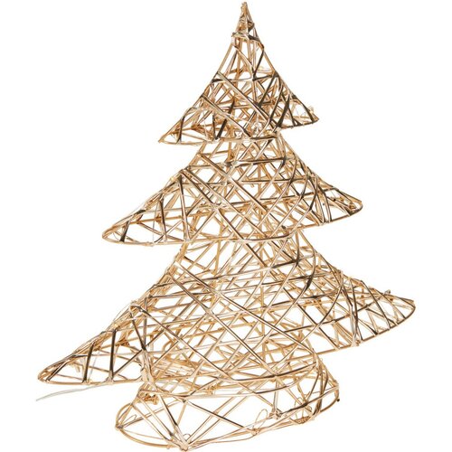 Świąteczna choinka świecąca Champagne, 30 x 30 cm, 20 mikro LED, na baterie