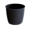 Jardinieră din plastic Ratolla Round, antracit