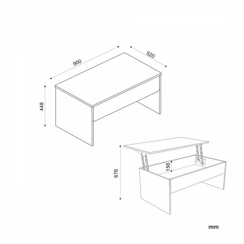 Couchtisch Akilli Travertine