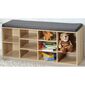 Suport pantofi cu scaun Kesper 15920, decorstejar, 103,5 x 48 x 29,5 cm