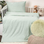 4Home Дитяча муслінова постільна білизна в ліжечко Teal, 100 x 135 см, 40 x 60 см